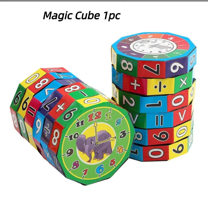 Cilindro Matematico Girevole – Puzzle Educativo con Numeri e Operazioni