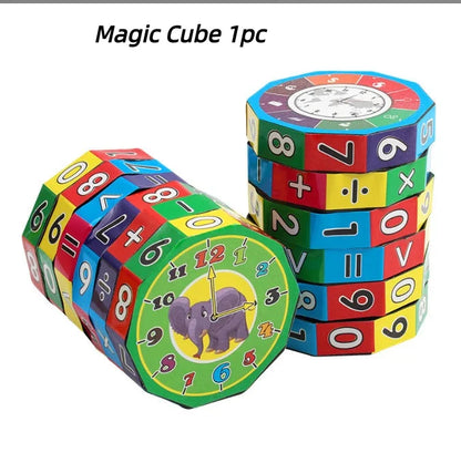 Cilindro Matematico Girevole – Puzzle Educativo con Numeri e Operazioni