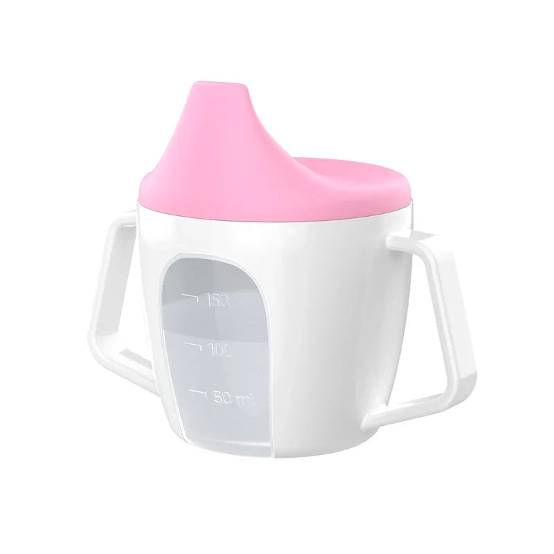 Tazza Primi Sorsi Bambini 200 ml – Bicchiere di Apprendimento con Beccuccio e Doppi Manici