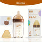 Biberon Anticolica in Vetro Borosilicato con Tettarella in Silicone BPA Free – Collo Largo 120/160/240 ml