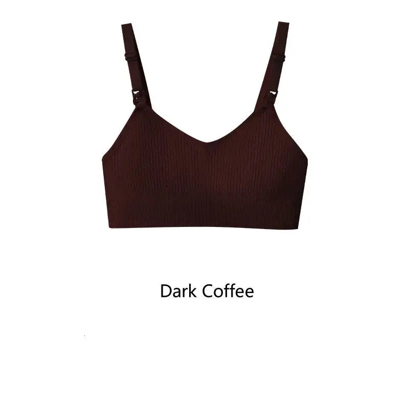 Top Allattamento Senza Ferretto con Coppe Apribili – Reggiseno Seamless Elasticizzato