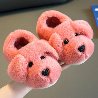 Pantofole Invernali Bambini Antiscivolo – Ciabatte Morbide in Peluche con Elastico al Tallone