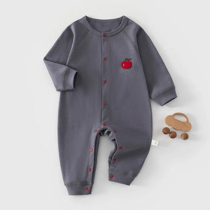 Tutina Neonato in 100% Cotone – Pigiamino Intero Senza Piedini con Bottoni a Pressione