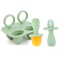 Stampi per Mini Ghiaccioli Bambini in Silicone – Set Riutilizzabile con Manici per Frutta, Yogurt e Latte Materno