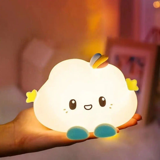 Luce Notturna a LED Nuvola per Bambini – Lampada da Comodino per Cameretta