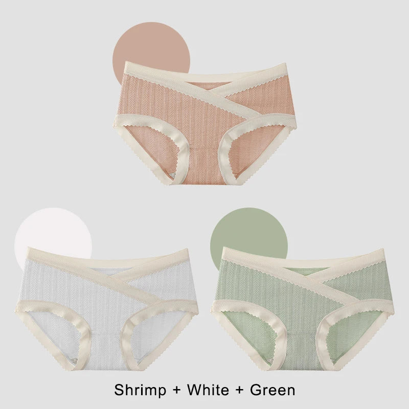 Set 3 Slip Premaman a Vita Bassa con Taglio a V – Gravidanza e Post Parto