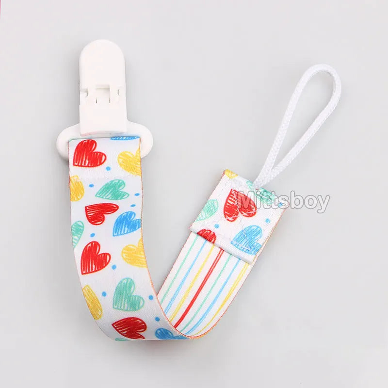 Catenella Portaciuccio in Tessuto con Clip – Fantasie Colorate