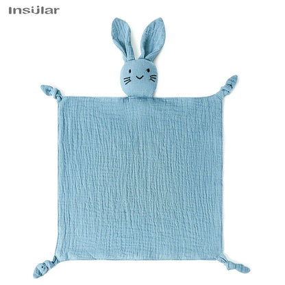 Doudou Coniglietto in Mussola di Cotone – Copertina Coccole per Neonati e Bambini