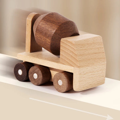 Veicoli in Legno Naturale – Gioco di Ruolo Educativo per Bambini 3+ Anni