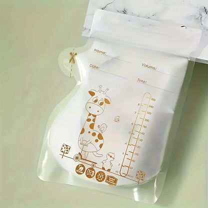 Sacche per Conservazione Latte Materno 250 ml – Contenitori con Doppia Chiusura Antiperdita Set da 30 e 60 pz