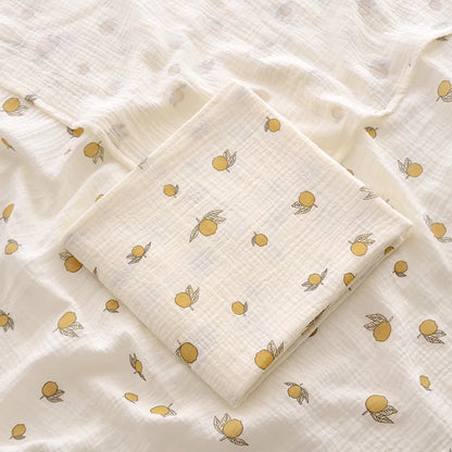 Copertina Neonato in Mussola di Cotone 100×100 cm – Leggera e Traspirante