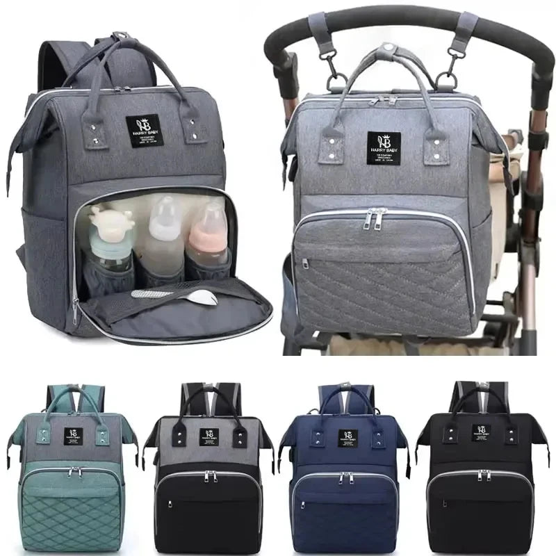 Zaino Fasciatoio Mamma Impermeabile Grande Capacità – Borsa Cambio Neonato con Tasche Termiche Portabiberon e Scomparti Multipli