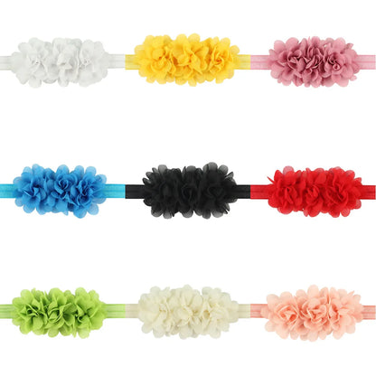 Fascia per Capelli con Fiore in Chiffon per Neonata e Bambina - Taglia unica (6 mesi - 3 anni)
