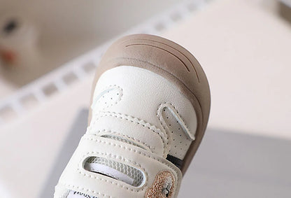 Scarpe Primi Passi Bambino Traspiranti con Doppio Strappo e Suola Morbida Antiscivolo
