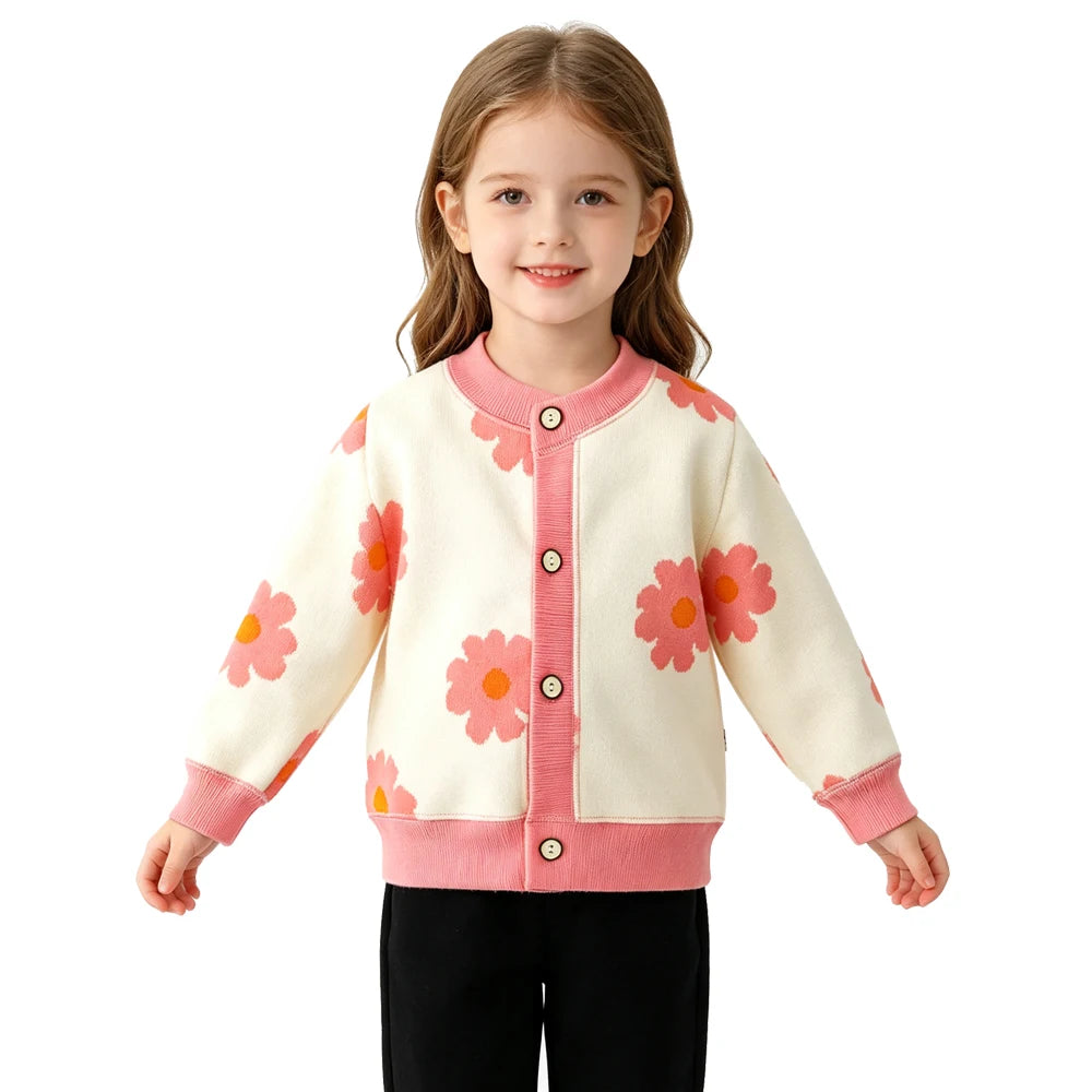 Cardigan Bambini con Bottoni – Maglia a Maniche Lunghe per Autunno e Mezza Stagione