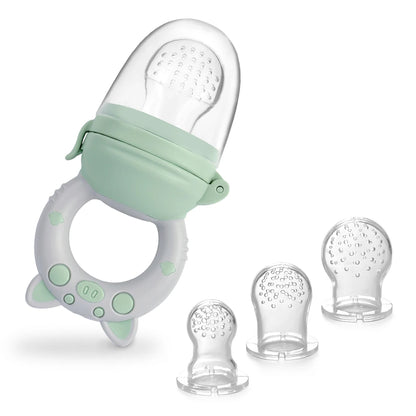 Ciuccio per Frutta Neonati – Succhietto in Silicone Morbido con Tettarelle Intercambiabili