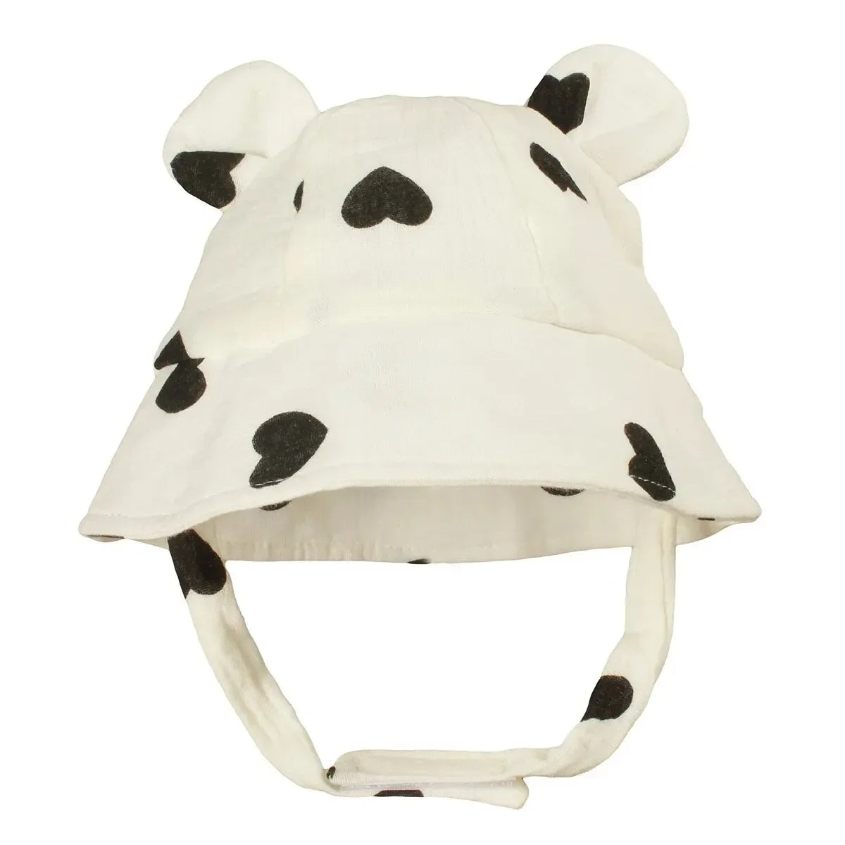 Cappello da Sole Neonato con Orecchie da Coniglietto in Cotone – Cappellino Estivo Regolabile 0-12 Mesi