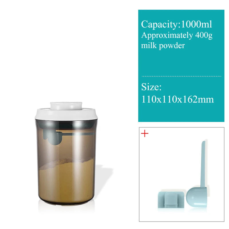 Contenitore Salva-Freschezza per Latte in Polvere - Dispenser con Dosatore 800/1000 ml