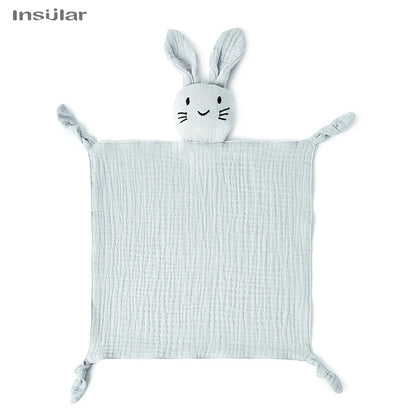Doudou Coniglietto in Mussola di Cotone – Copertina Coccole per Neonati e Bambini