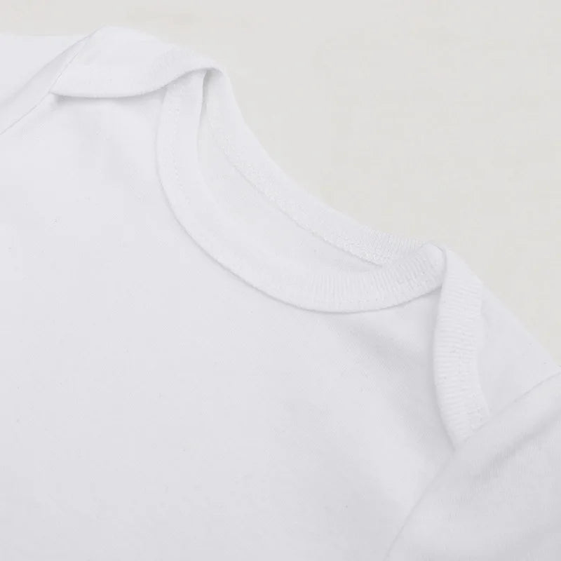 Body Neonato a Manica Lunga 100% Cotone – Bianco Unisex