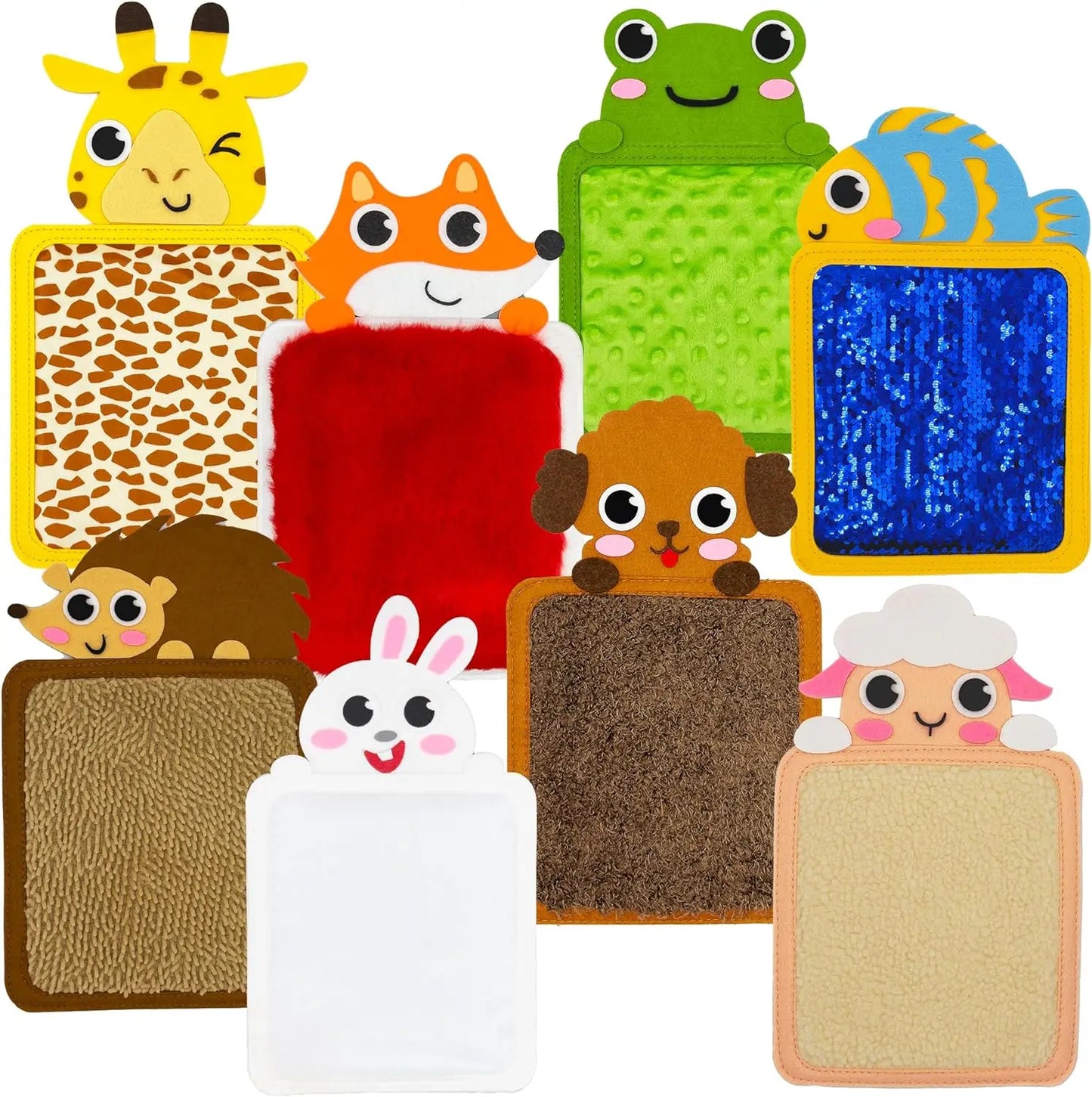 Tappetino Sensoriale per Bambini – Gioco Tattile Educativo con Texture e Animali, Sviluppo Sensoriale e Motricità Fine