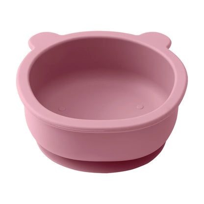 Ciotola con Ventosa per Bambini in Silicone – Piatto Pappa Antiscivolo a Forma di Orsetto