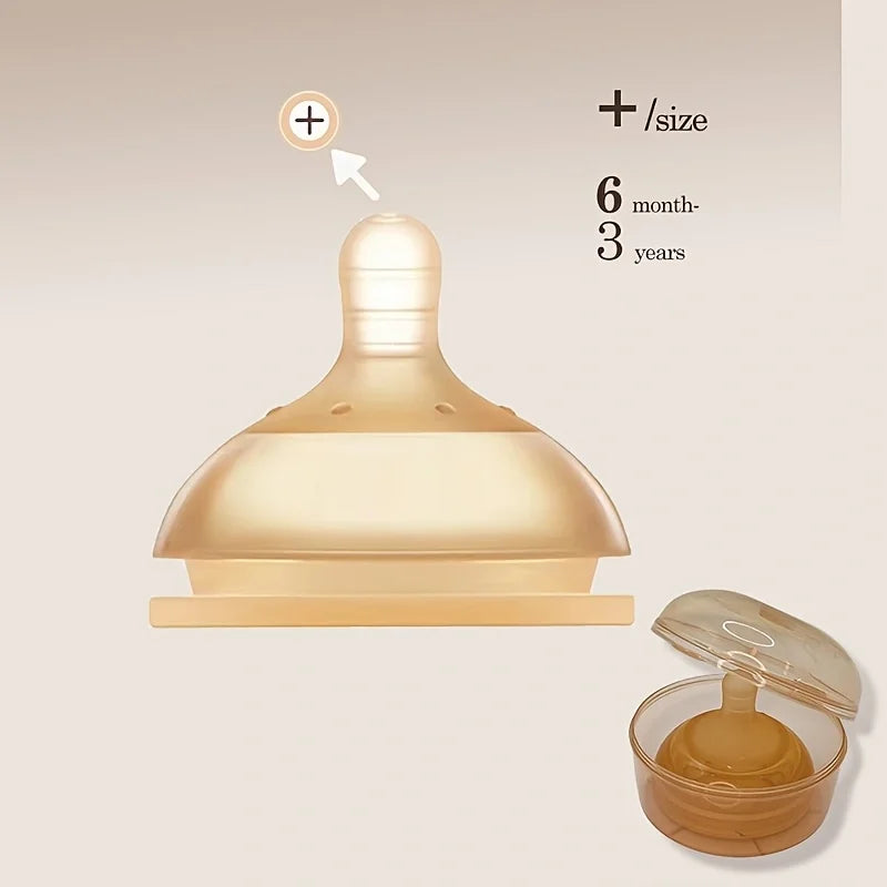 Biberon Anticolica in Vetro Borosilicato con Tettarella in Silicone BPA Free – Collo Largo 120/160/240 ml