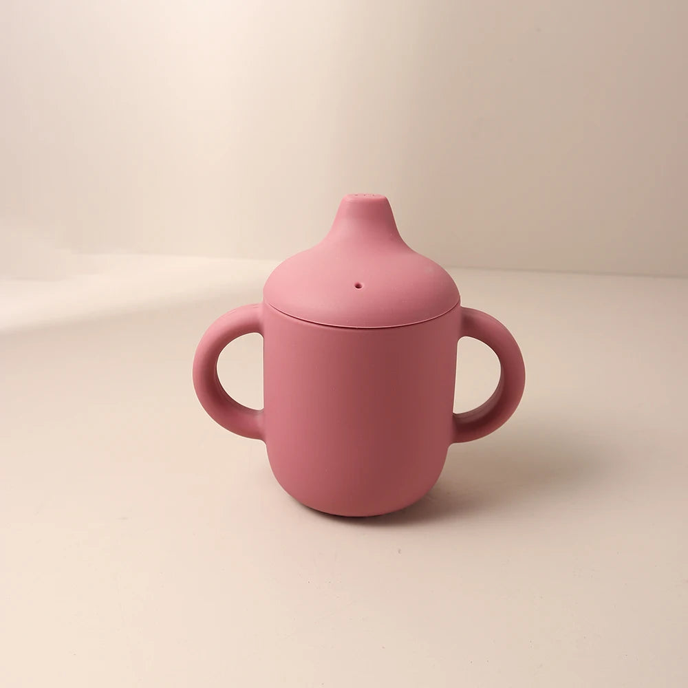 Bicchiere da Apprendimento in Silicone con Manici e Beccuccio – 180 ml