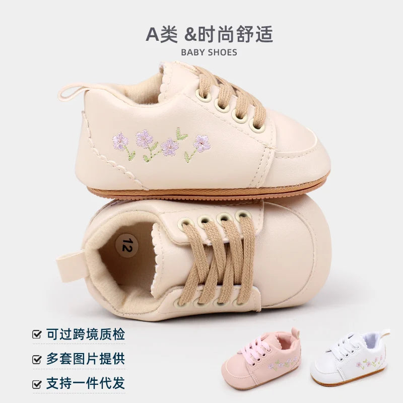 Scarpine Neonato Primi Passi Antiscivolo – Sneakers Morbide 0-18 Mesi
