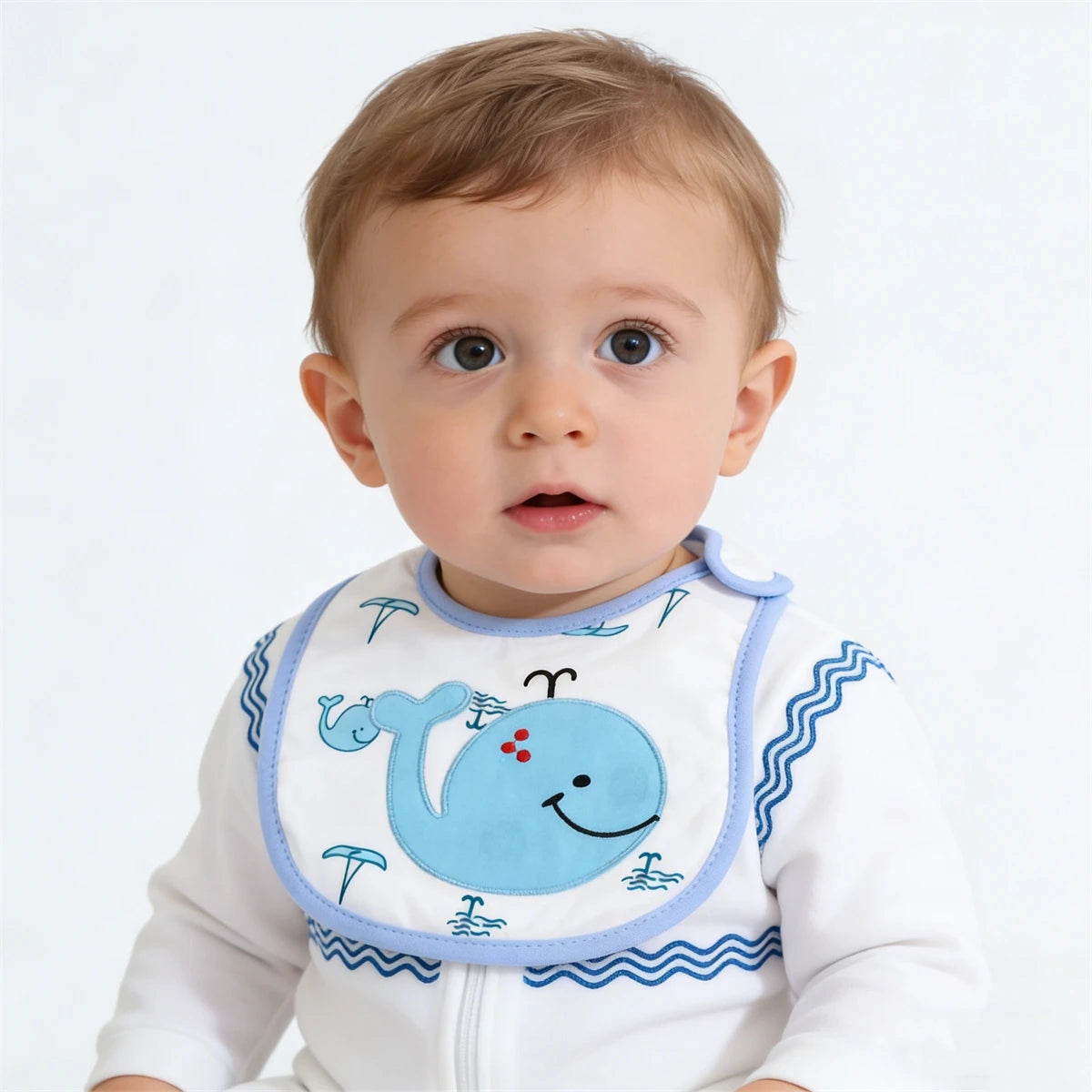 Set 5 Bavaglini Impermeabili Bambino e Bambina – Bavaglie per Pappa con Fantasie Colorate