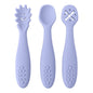 Set 3 Posatine in Silicone per Svezzamento e Autosvezzamento – Prime Posate per Neonato