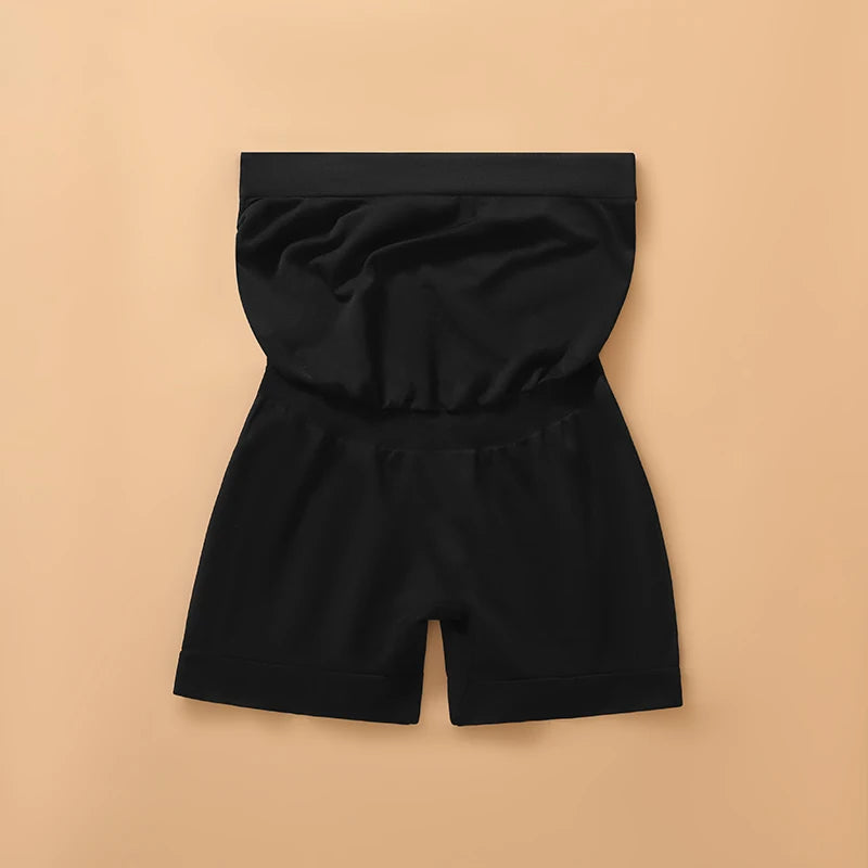 Boxer Premaman a Vita Alta Senza Cuciture – Slip Intimo Gravidanza Elasticizzato con Fascia Addominale