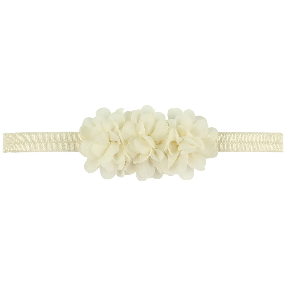 Fascia per Capelli con Fiore in Chiffon per Neonata e Bambina - Taglia unica (6 mesi - 3 anni)