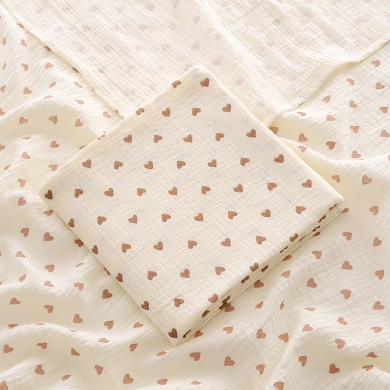 Copertina Neonato in Mussola di Cotone 100×100 cm – Leggera e Traspirante
