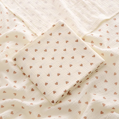 Copertina Neonato in Mussola di Cotone 100×100 cm – Leggera e Traspirante