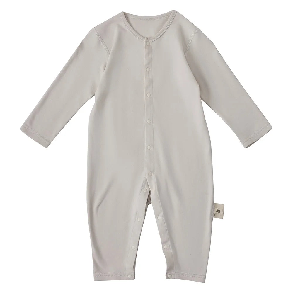 Pigiama Neonato 100% Cotone – Tutina Manica Lunga con Muffole Integrate e Bottoni Automatici