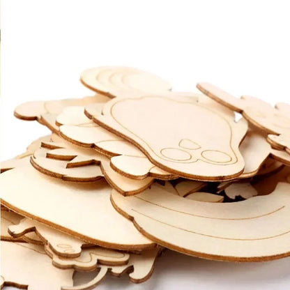 Stencil e Sagome in Legno da Colorare – Set Gioco di 20 Tessere per Disegnare e Ricalcare, Bambini 3+ Anni