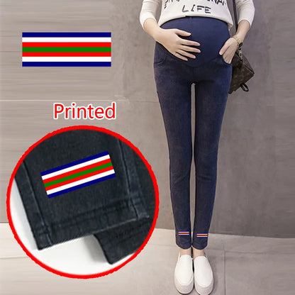 Jeans Premaman Elasticizzati con Fascia Regolabile in Vita