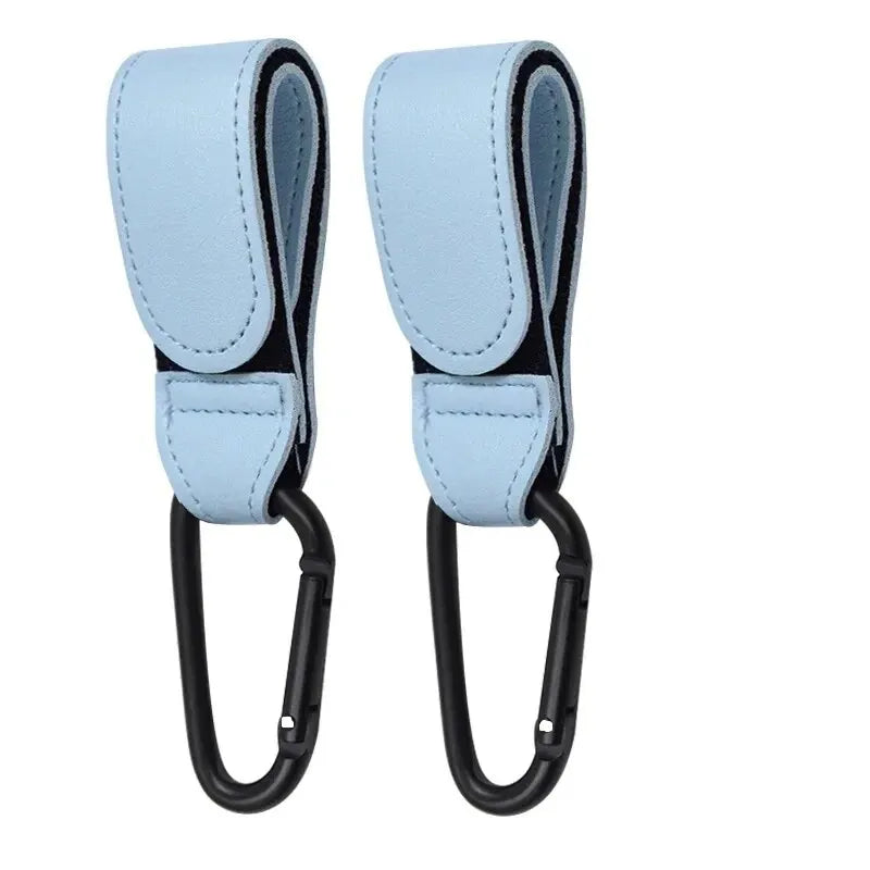 Ganci Premium per Passeggino in Pelle PU – Moschettoni Universali per Borsa Fasciatoio e Accessori