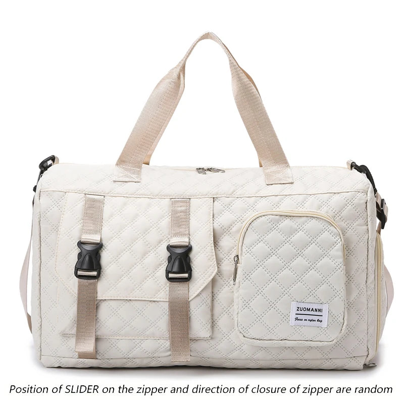 Borsone da Viaggio in Nylon Impermeabile con Scomparti Separati - Borsa Mamma Organizer Multifunzione