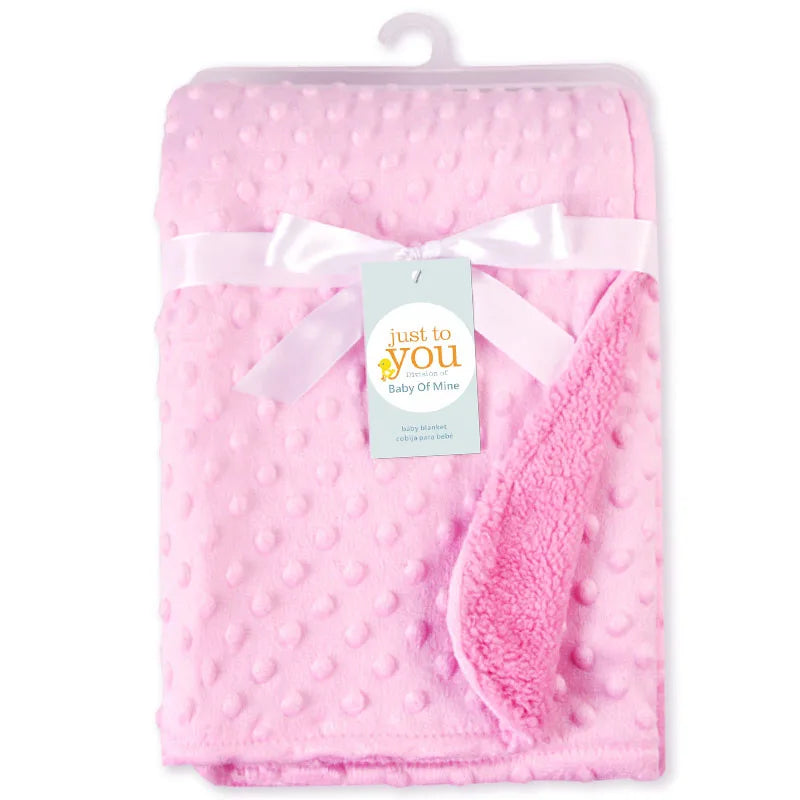 Copertina Neonato in Morbido Pile 70×95 cm con Texture a Rilievo