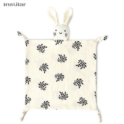 Doudou Coniglietto in Mussola di Cotone – Copertina Coccole per Neonati e Bambini