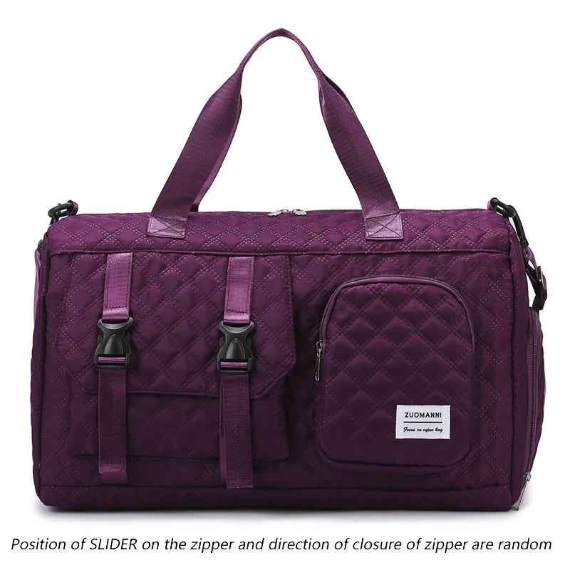 Borsone da Viaggio in Nylon Impermeabile con Scomparti Separati - Borsa Mamma Organizer Multifunzione