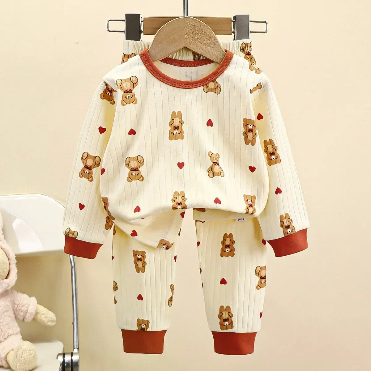 Pigiama Bambino in Cotone a Maniche Lunghe – Maglia e Pantaloni
