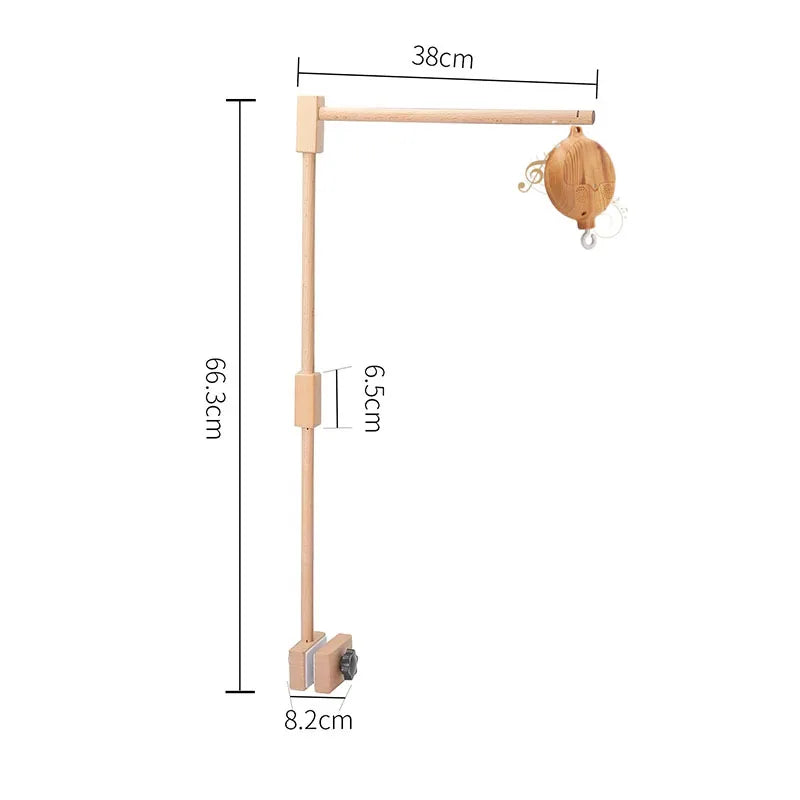 Carillon Musicale per Culla Effetto Legno – 35 Melodie e Rotazione