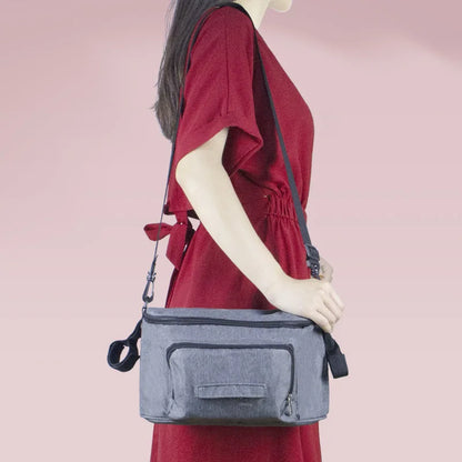 Organizer per Passeggino Multifunzione – Borsa Portaoggetti con Porta Biberon e Tasca Salviette