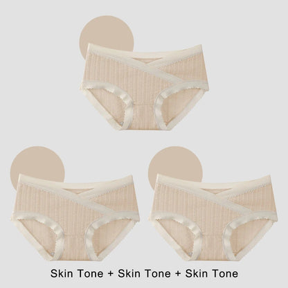 Set 3 Slip Premaman a Vita Bassa con Taglio a V – Gravidanza e Post Parto
