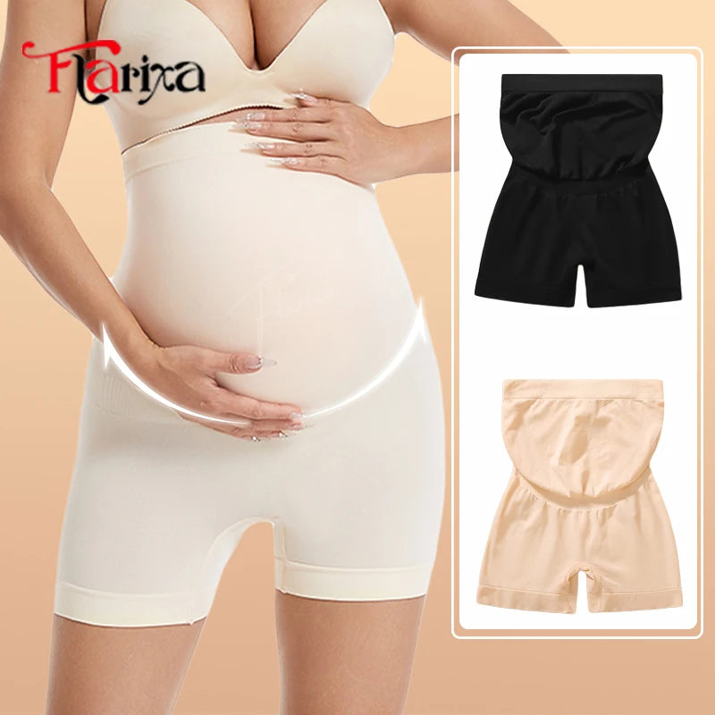 Leggings Premaman a Vita Alta – Pantaloncini Senza Cuciture in Due Lunghezze