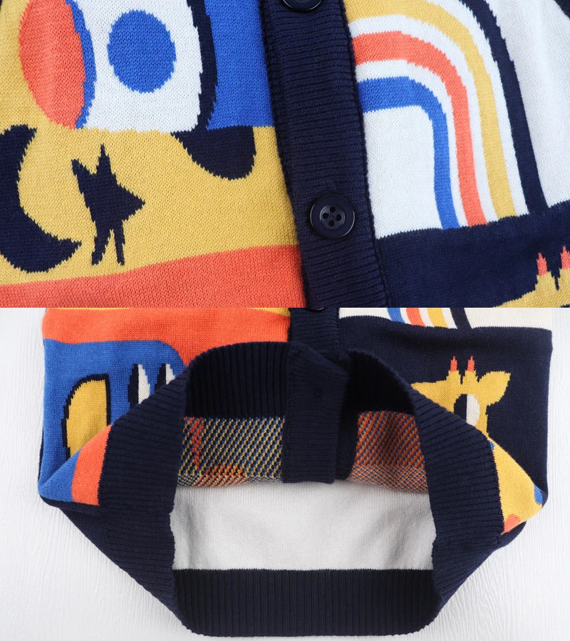 Gilet Bambino in Maglia con Bottoni – Cardigan Smanicato Primavera Autunno