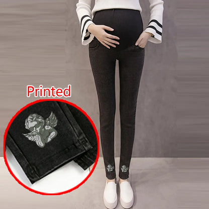 Jeans Premaman Elasticizzati con Fascia Regolabile in Vita